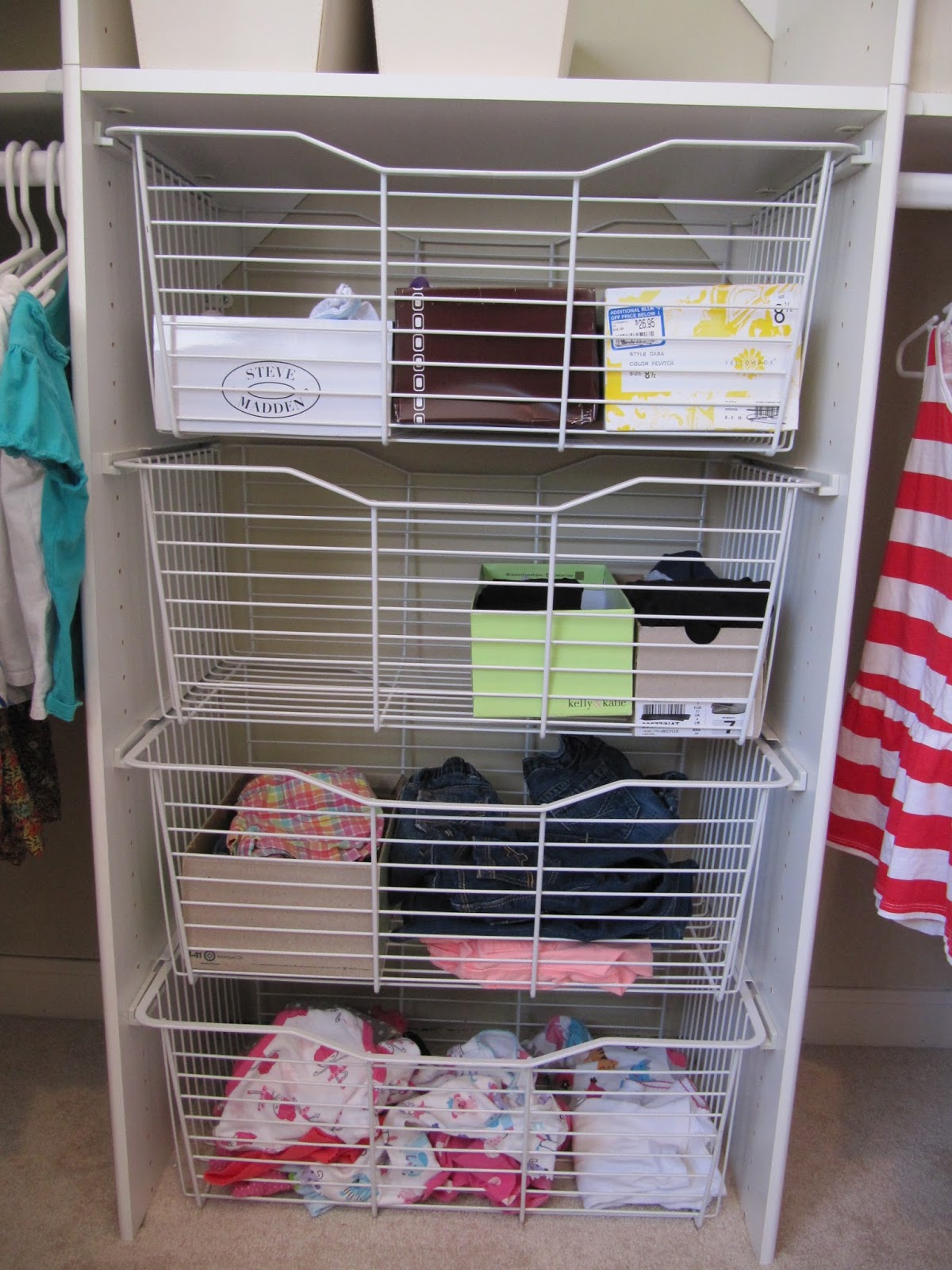 Child Wire Closet Organizer Ideas