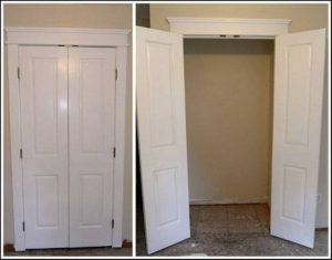 French Closet Doors Open