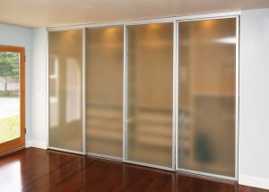 Frosted Glass Sliding Closet Doors
