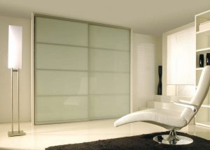 Metal Frosted Glass Closet Doors