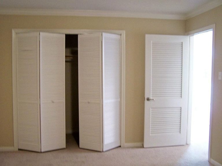 Wood Louvered Bifold Closet Doors — Randolph Indoor and Outdoor Design