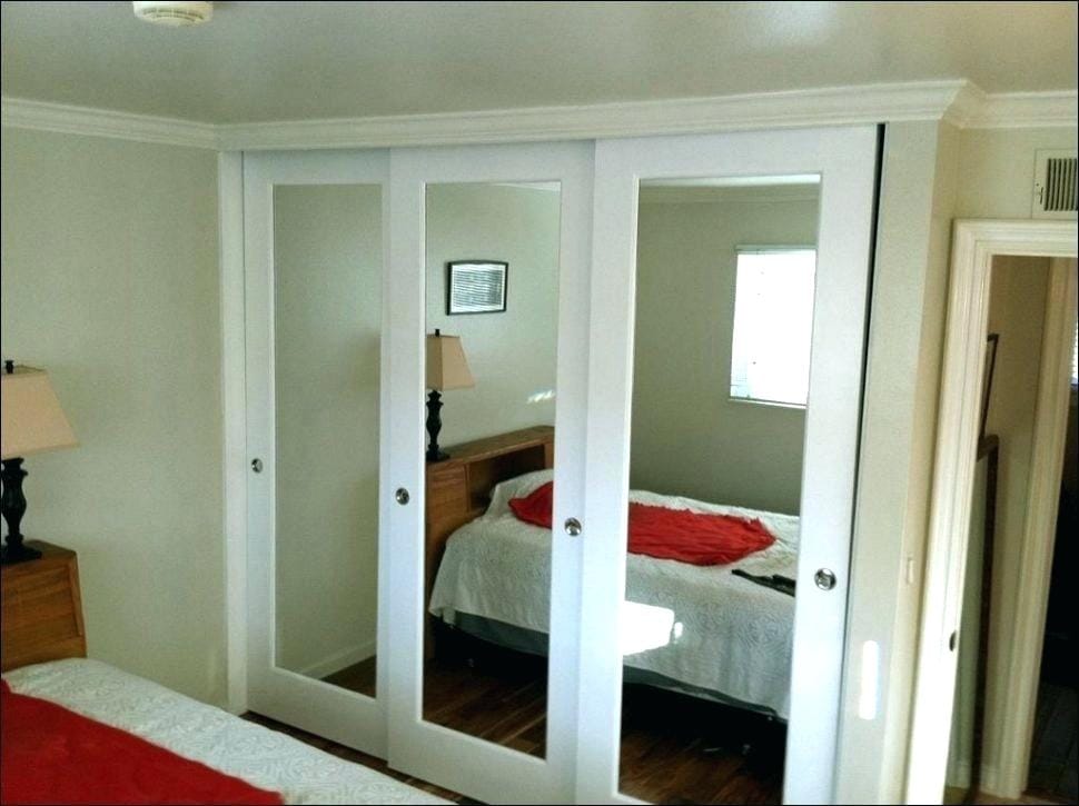 Tri Fold Closet Doors Mirror