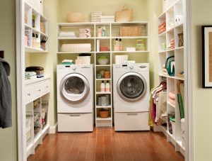 Utility Closet Storage Organized