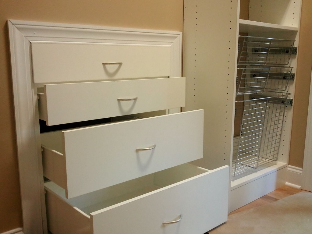 White Closet Storage Drawers — Randolph Indoor and Outdoor Design
