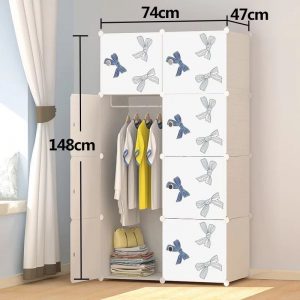 White Plastic Storage Closet