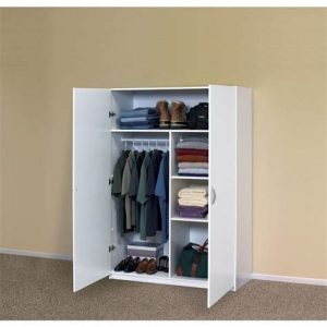 White Portable Storage Closet