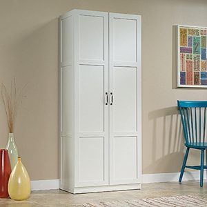 White Storage Closet Wardrobe Design