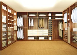 Wood Built In Closet Organizer