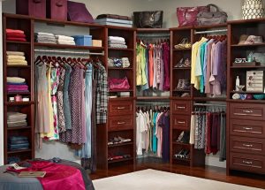 Wooden Closet Organizer Corner