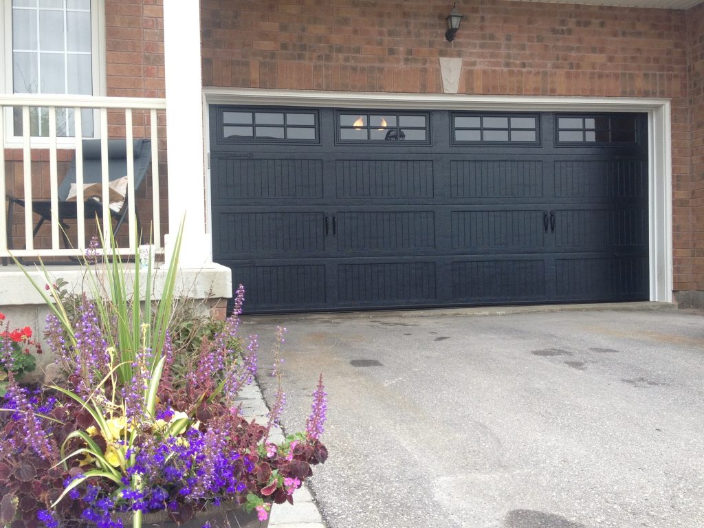 Black Garage Doors With Windows — Randolph Indoor and Outdoor Design