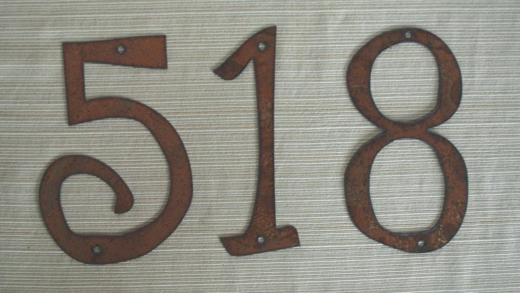 Decorative House Numbers Plaque — Randolph Indoor and Outdoor Design