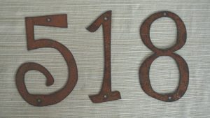Decorative House Numbers Plaque