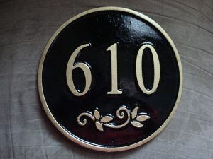 Decorative Stone House Numbers