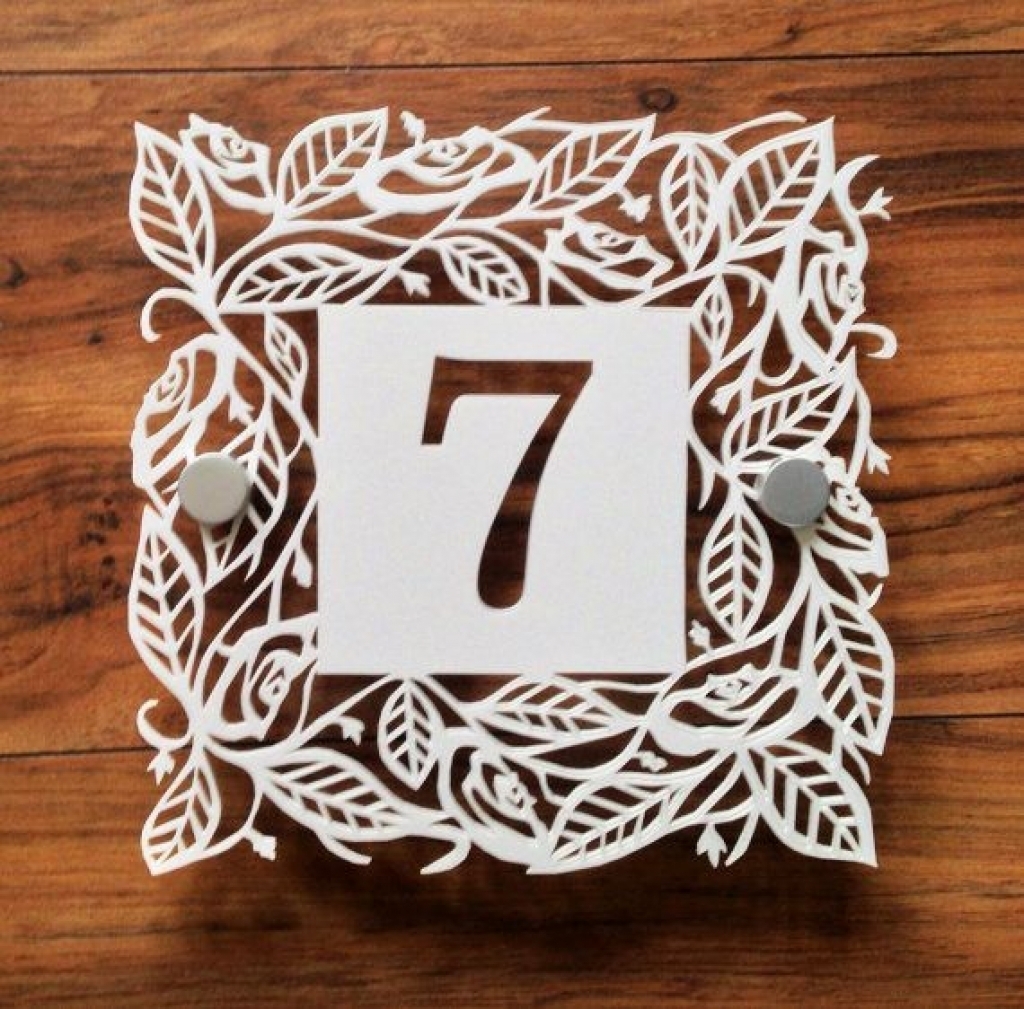Decorative Tile House Numbers
