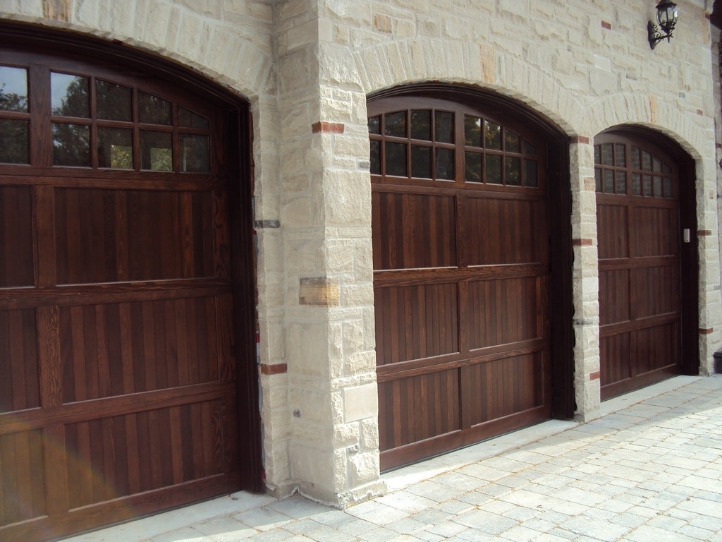 Fiberglass Wood Grain Garage Doors