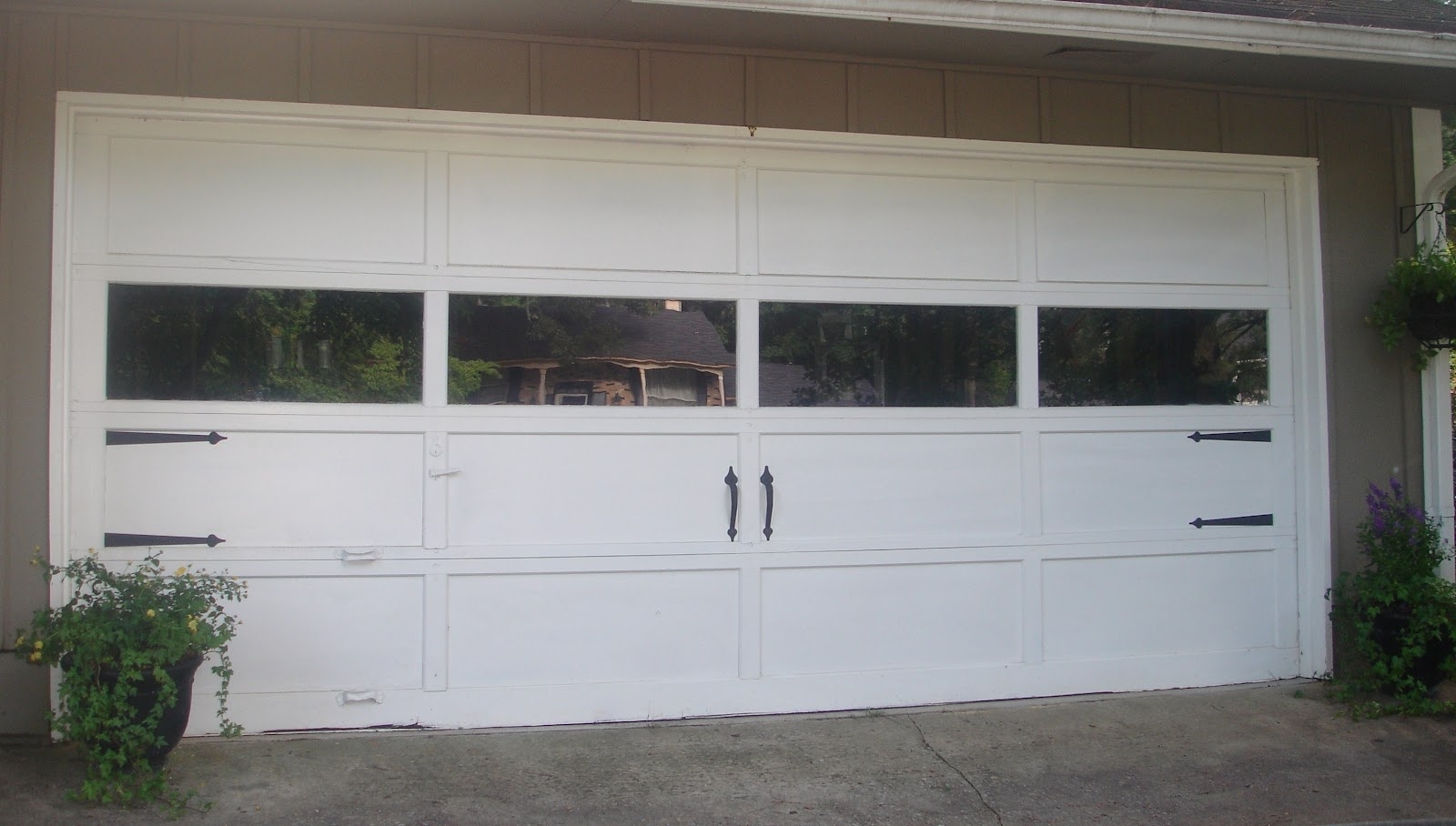 Flush Panel Garage Doors With Windows — Randolph Indoor and Outdoor Design