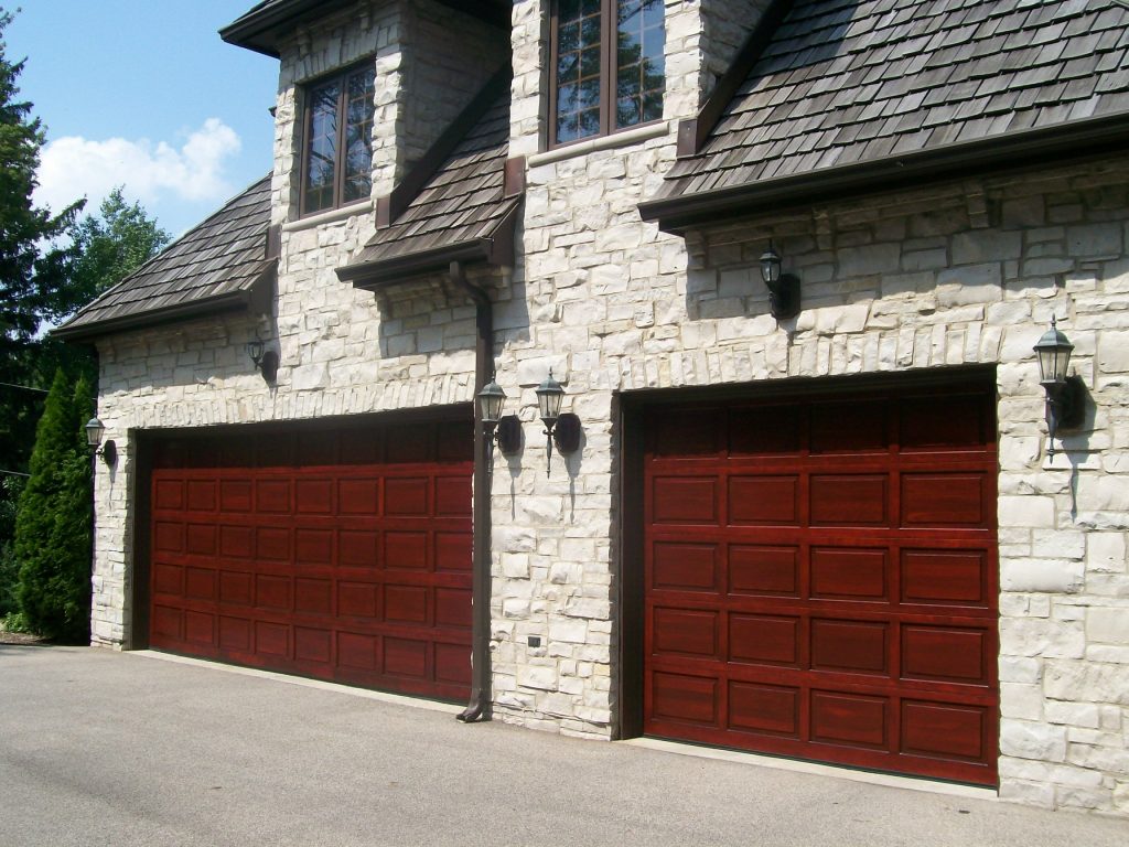 Refinished Painting Garage Door — Randolph Indoor and Outdoor Design