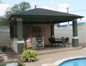 Backyard Patio Cover Kitchen