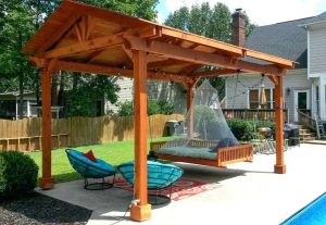 Free Standing Wood Patio Cover