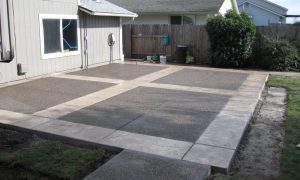Landscape Concrete Slab Patio