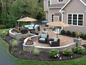 Landscaping Ideas around Patio Double