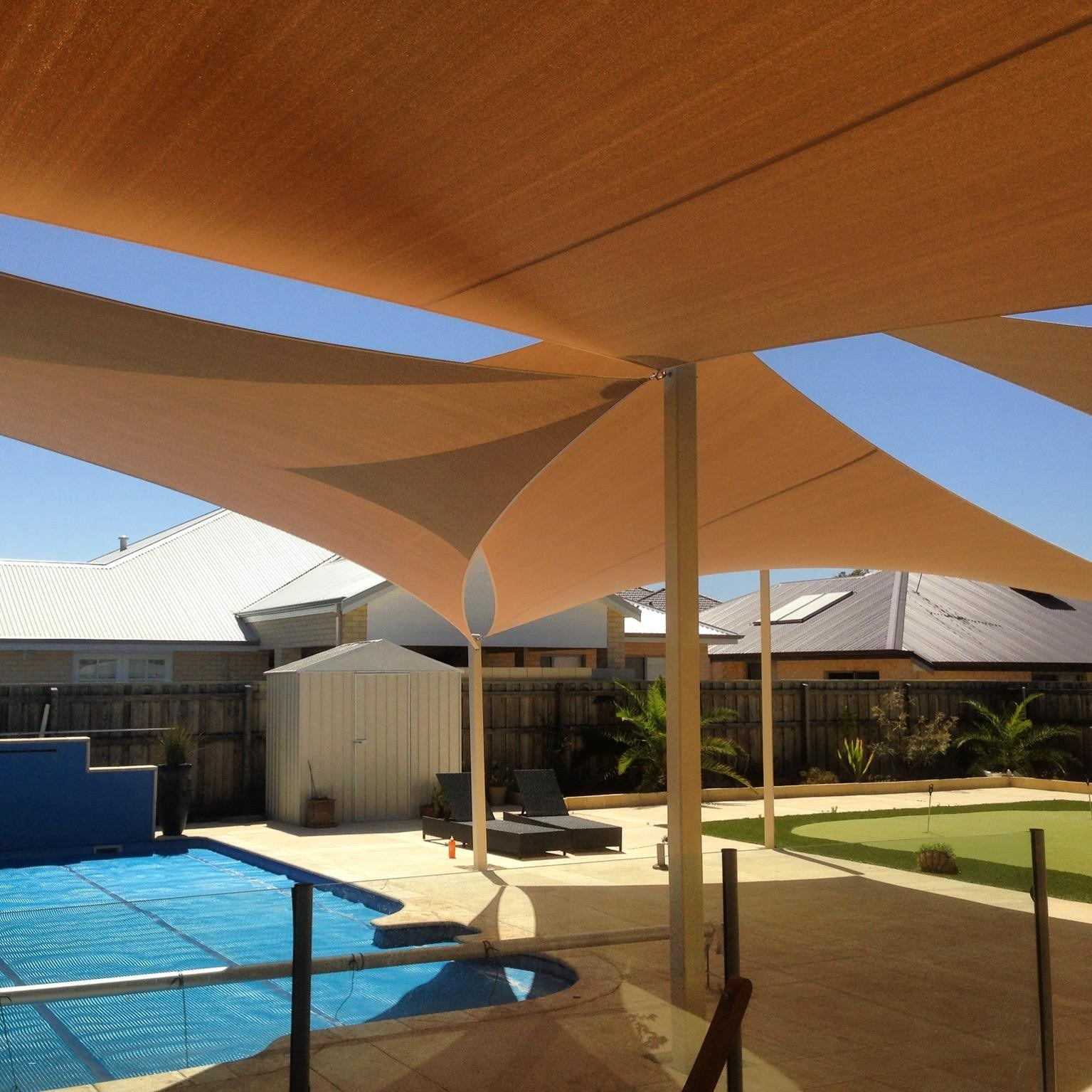 White Patio Shade Cover — Randolph Indoor and Outdoor Design