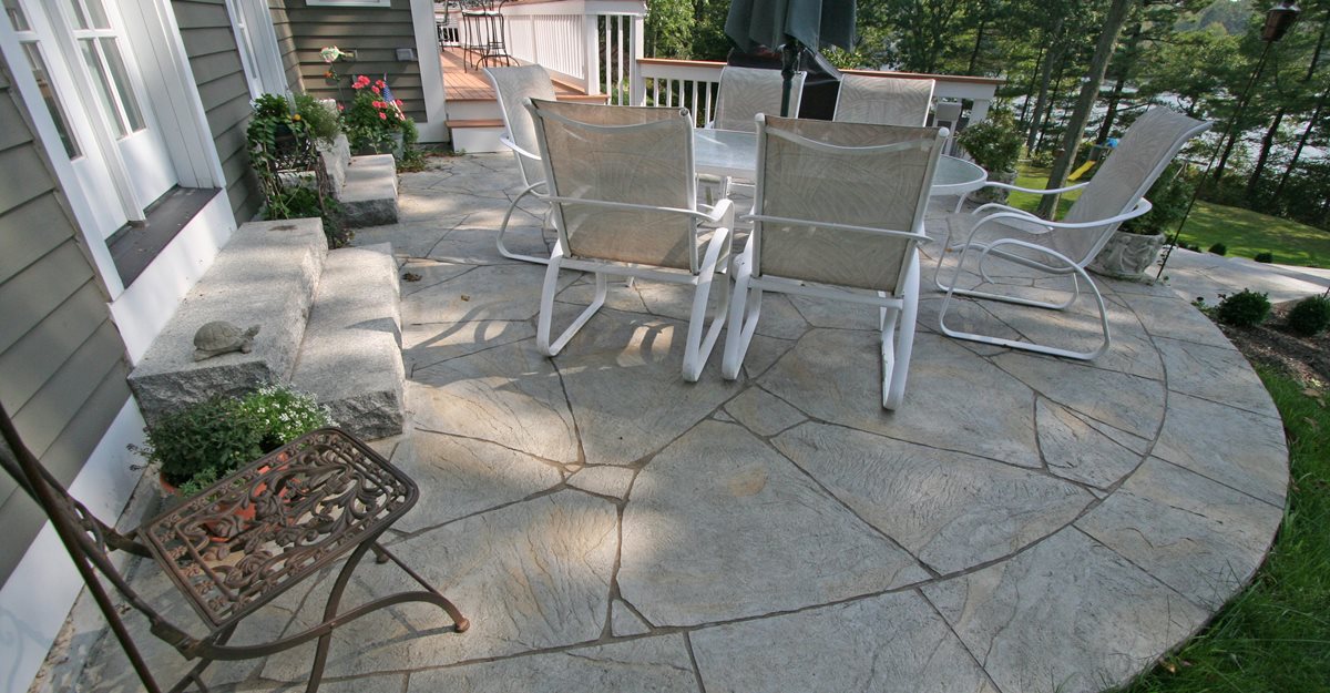 Simple Concrete Patio Design Ideas Shapes — Randolph Indoor and Outdoor