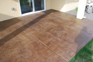 Stained Concrete Patio Ideas Brick