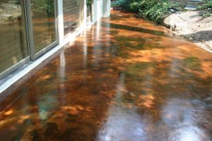 Stained Concrete Patio Ideas Colors