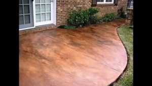 Stamped and Stained Concrete Patio Ideas