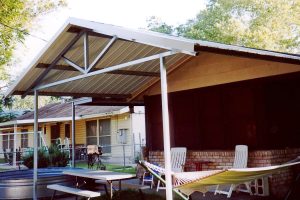 Steel Patio Cover Roofed