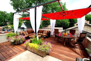 Wood Rooftop Patio Ideas