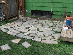 Diy Design Ideas For Patio With Wood Steps And Paver Patio