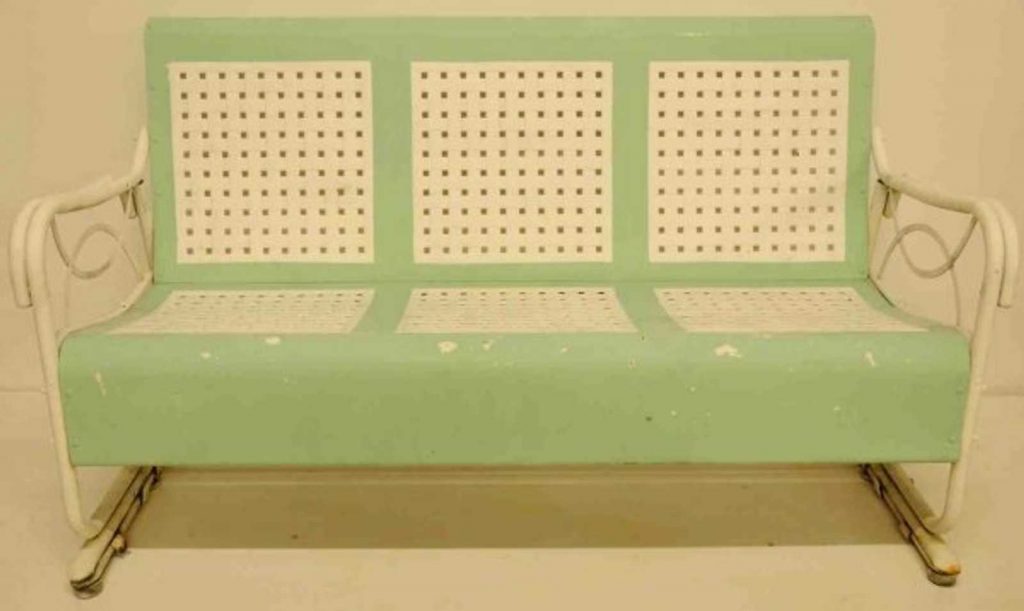 Vintage Metal Porch Glider Cushions — Randolph Indoor and Outdoor Design