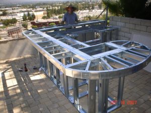 Alumunium Metal Stud Outdoor Kitchen