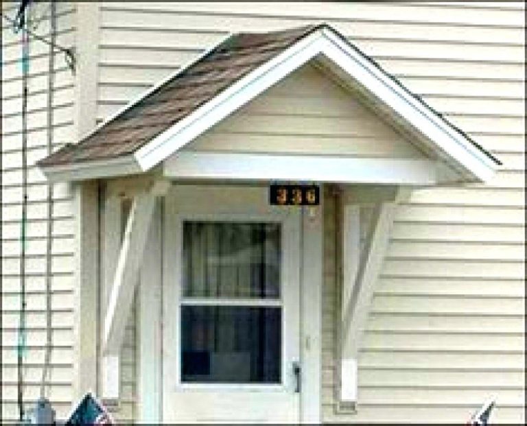 Small Front Porch With Modern Metal Awning — Randolph Indoor and