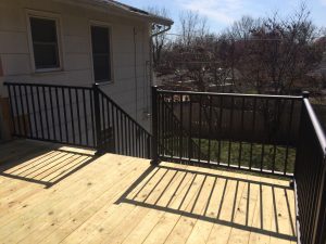 Black Front Porch Wrought Iron Railing