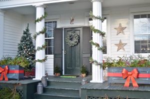 Christmast Front Porch Topiary