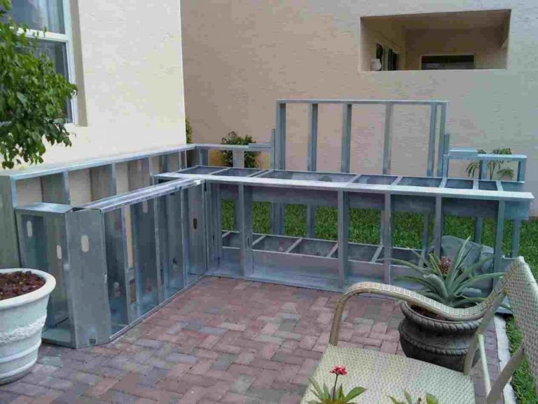 Strong And Durable Metal Frame Outdoor Kitchen — Randolph Indoor and