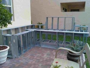 Custom Metal Stud Outdoor Kitchen