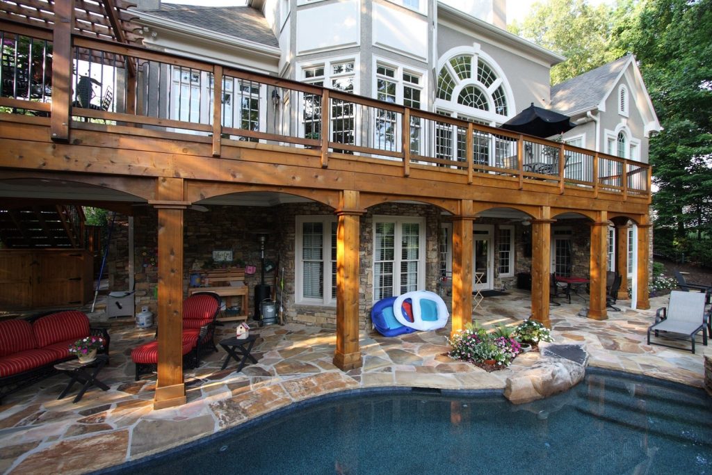 Cedar Wrapped Porch Columns — Randolph Indoor and Outdoor Design