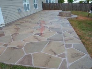 Extraordinary Backyard Stamped Concrete Patio Ideas