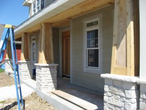 Front Porch With Cedar Columns And Corbels