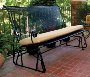 Metal Glider Made Into Porch Swing