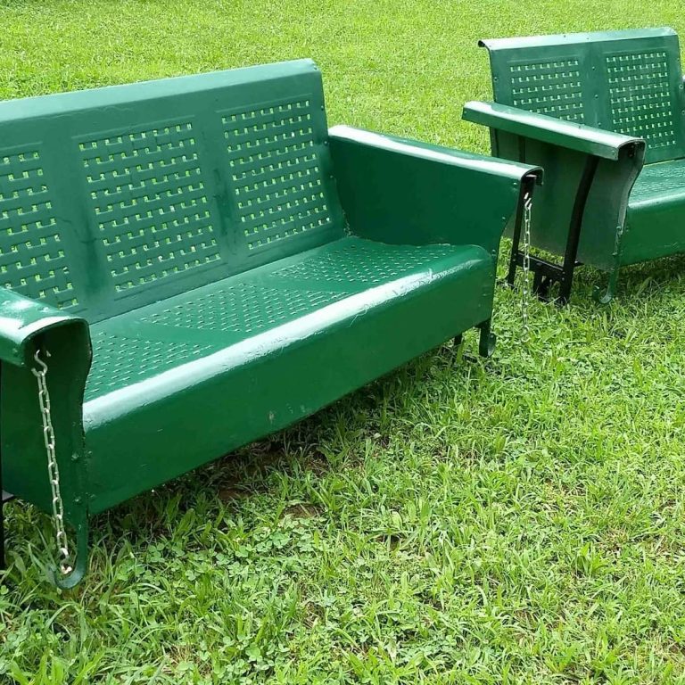 Vintage Metal Porch Glider Parts — Randolph Indoor and Outdoor Design