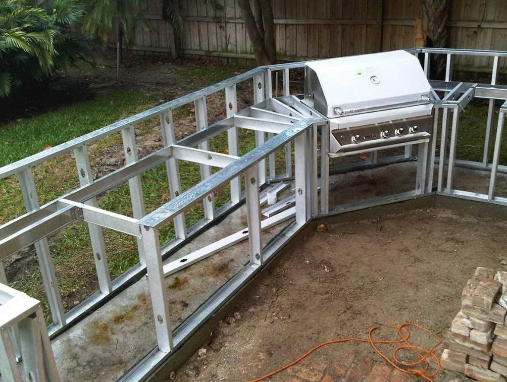 Strong And Durable Metal Frame Outdoor Kitchen — Randolph Indoor and