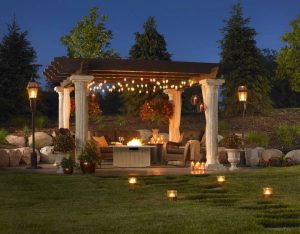 Pretty Covered Patio Lighting Ideas