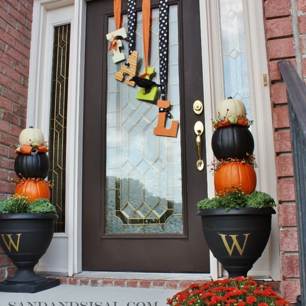 Artificial Front Porch Topiary — Randolph Indoor and Outdoor Design