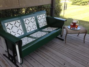 Reproduction Vintage Metal Porch Glider