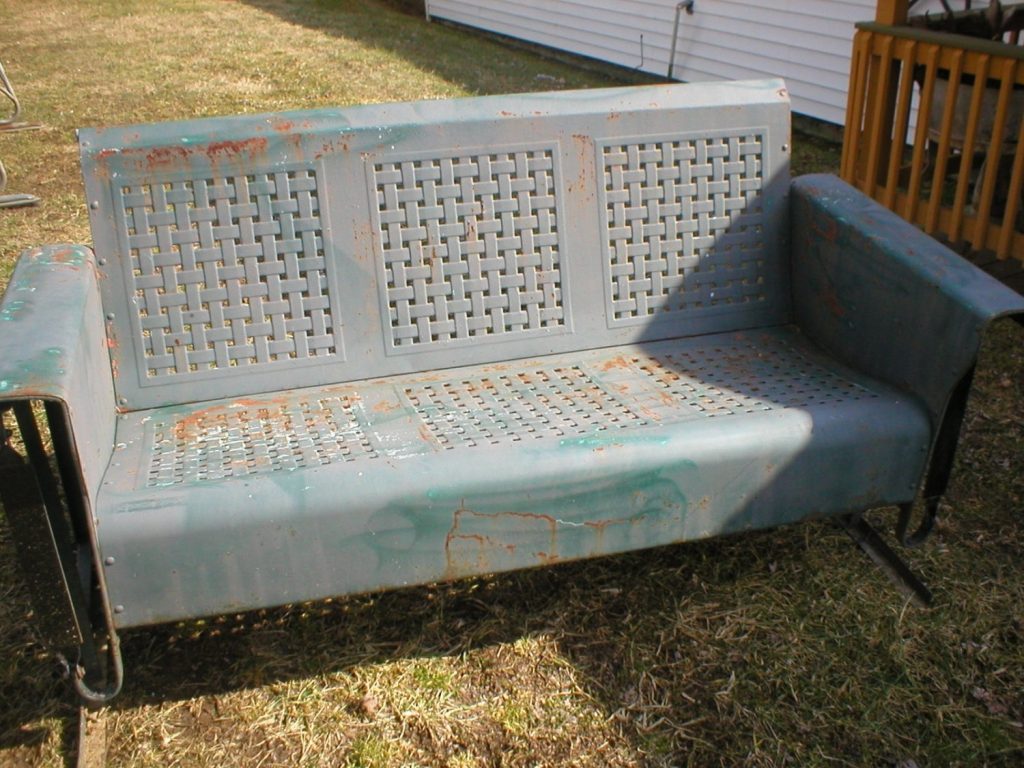 Vintage Metal Porch Glider Parts — Randolph Indoor and Outdoor Design